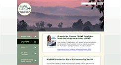 Desktop Screenshot of crch.wvsom.edu